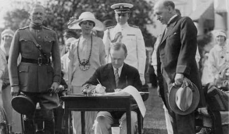 Coolidge Signs 1924 Immigration Act