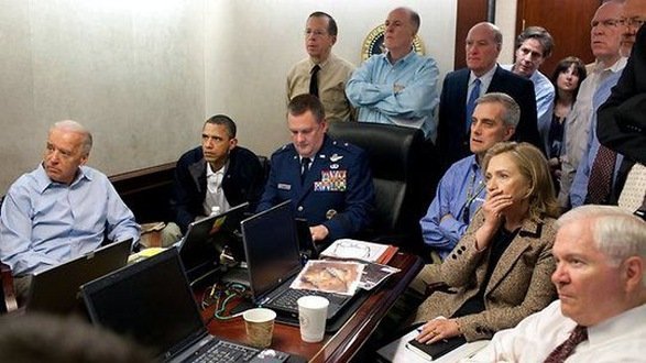 White House watches bin laden or The Office final episode