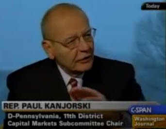 Paul Kanjorski tells about the run that led to threats of martial law that led to the passage of TARP under duress.