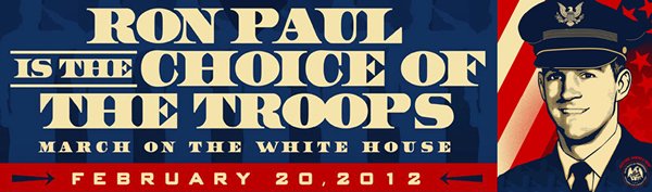 Vets March for Ron Paul - Click for rally details