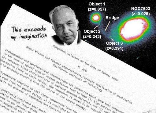Chandrasekhar's Rejection of Halton Arp and direct observation through the telescope